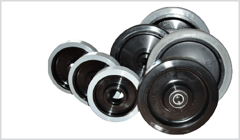 Elastic Polyurethane wheels - series Gamma