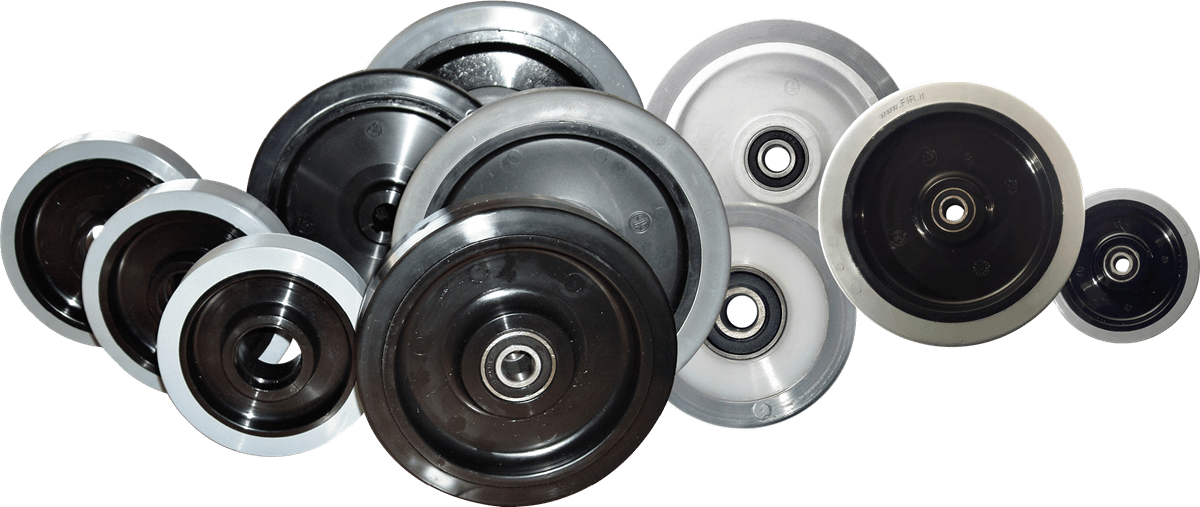 Elastic Polyurethane wheels - Series gamma